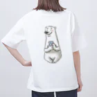 しろくまショップピコピコのスマホを楽しむしろくまさん オーバーサイズTシャツ