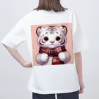 あにまるずのほわいとたいがー オーバーサイズTシャツ