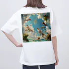 AQUAMETAVERSEのワンちゃんたちのパラダイス アメジスト 2846 Oversized T-Shirt