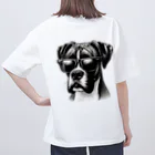 barbyGGGのサングラスのボクサー犬 Oversized T-Shirt