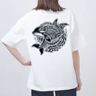 MYoshiのシャチ　トライバル柄 オーバーサイズTシャツ