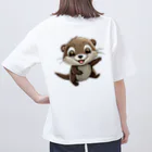 いろは物語のコツメカワウソが花屋でアルバイトしています！ オーバーサイズTシャツ