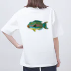 ニゴ猫　shopの魚群イラブチャ～ オーバーサイズTシャツ