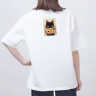 AQUAMETAVERSEの花束を猫に　Hime  253 Oversized T-Shirt