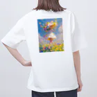 AQUAMETAVERSEの花のささやき　ラフルール　1859 オーバーサイズTシャツ