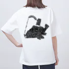 ハムきちの公式グッズショップのFISHING SERIES 〜カサゴblack〜 オーバーサイズTシャツ