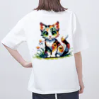 ねこの店のBeware of people who dislike cats オーバーサイズTシャツ