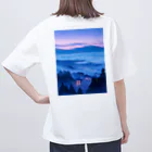 AQUAMETAVERSEの雲海とホテル街の灯　ラフルール　1859 オーバーサイズTシャツ