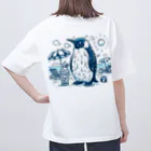 daiichibookの汗だく　ペンギン　Tシャツ オーバーサイズTシャツ