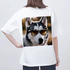 naftethのスパイ犬コードネームハスキー オーバーサイズTシャツ