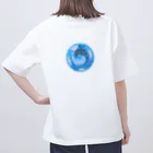 aqua_bioの太陰大極イルカの宝石 Oversized T-Shirt