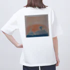 わくわく海の雑貨屋のやさしいクジラの親子 オーバーサイズTシャツ