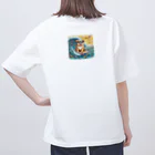 Mizのゆるハウスのサーフィンワンコ オーバーサイズTシャツ