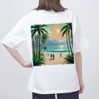 Paradise ExploreのPalm Breeze Bliss オーバーサイズTシャツ