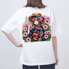 かるるんショップの夏と浴衣と麦わらと Oversized T-Shirt