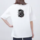 蝋燭のDragonと女性 オーバーサイズTシャツ