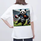 Panda Art Galleryのラグビーパンダ Oversized T-Shirt