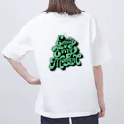 さりげないおふざけのバックプリントオーバーサイズTシャツ Oversized T-Shirt