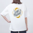 STARLOVE358のひまわりと三日月 オーバーサイズTシャツ