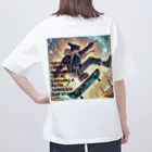 takapoonの星空に挑むスケートボードの奇跡 Oversized T-Shirt