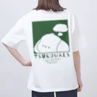 つくも町のお土産屋さんのPOPななべいぬT（緑） Oversized T-Shirt