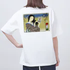 nidan-illustrationの"錦板を遣ふ女の図" #2 オーバーサイズTシャツ