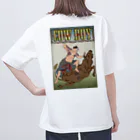 nidan-illustrationの"cow boy"(武者絵) #2 オーバーサイズTシャツ