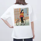 nidan-illustrationの"双輪車娘之圖會" 1-#2 オーバーサイズTシャツ