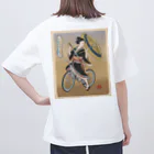 nidan-illustrationの"双輪車娘之圖會" 5-#2 オーバーサイズTシャツ