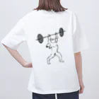 めぇめぇ羊のバーベル上げ Oversized T-Shirt