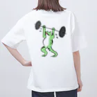 めぇめぇ羊のバーベル上げ。蛙ver. Oversized T-Shirt