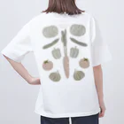 たっちからぁショップのなでなで野菜パステル Oversized T-Shirt