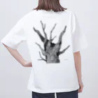 めおShopの枯れる木 Oversized T-Shirt