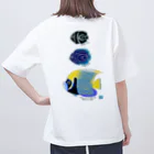 栗坊屋のタテジマキンチャクダイ親子 Oversized T-Shirt