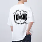 Yuki Villageのバックプリント BIGロゴTシャツ（イラスト白） Oversized T-Shirt