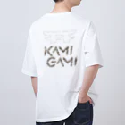 KAMI-GAMI from NTPの『KAMI-GAMI』backprint カモフラ オーバーサイズTシャツ