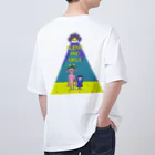 あきらんどの宇宙人と女の子 Oversized T-Shirt