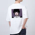 眠（ﾐﾝ）の舌ﾋﾟｱﾋﾟ女の子 オーバーサイズTシャツ