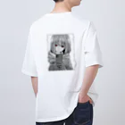 ぴよこちゃん。のメンヘラぴよこちゃん。バックプリントTシャツ オーバーサイズTシャツ