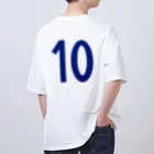 サッカー少年のユニフォーム風Tシャツ Oversized T-Shirt