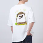 greetenのはりねずみ癒しアニマル Oversized T-Shirt