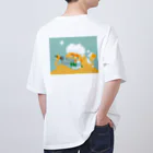 myonの桜島と、ビールと、音楽。 Oversized T-Shirt