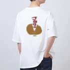 いものじゃがいも-ロゴ- オーバーサイズTシャツ