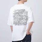 Tough8Peaceのピースマッシュルーム Oversized T-Shirt