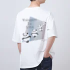 ZERO POINT 銀座のWakagaeriTai Zettai 白 Oversized T-Shirt