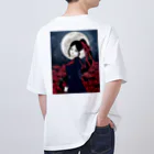 ぽぅちゃぁんの君は彼岸花 オーバーサイズTシャツ