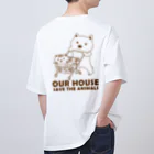 OUR_HOUSEのアワハウスくんアワハウスちゃん オーバーサイズTシャツ