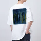 c5watercolorの水彩ペイント・夜にとける オーバーサイズTシャツ