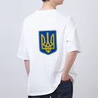 独立社PR,LLCのウクライナ応援 Save Ukraine 徹底抗戦 Oversized T-Shirt