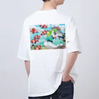 RYUTA・T／イラストレーターのオリーブ⭐︎ガール オーバーサイズTシャツ